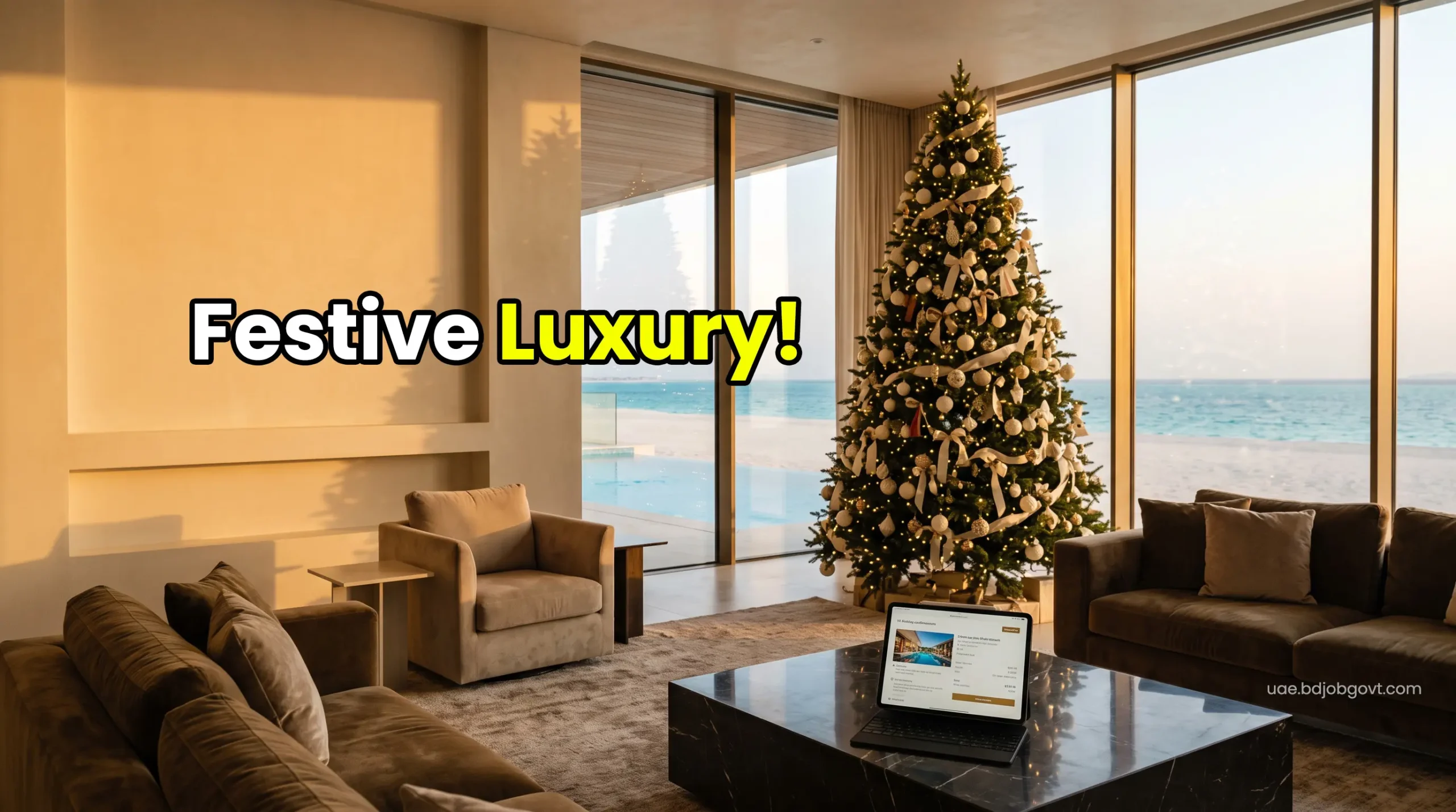 Abu Dhabi 5-star Christmas stay and premium VIP estate reservation.