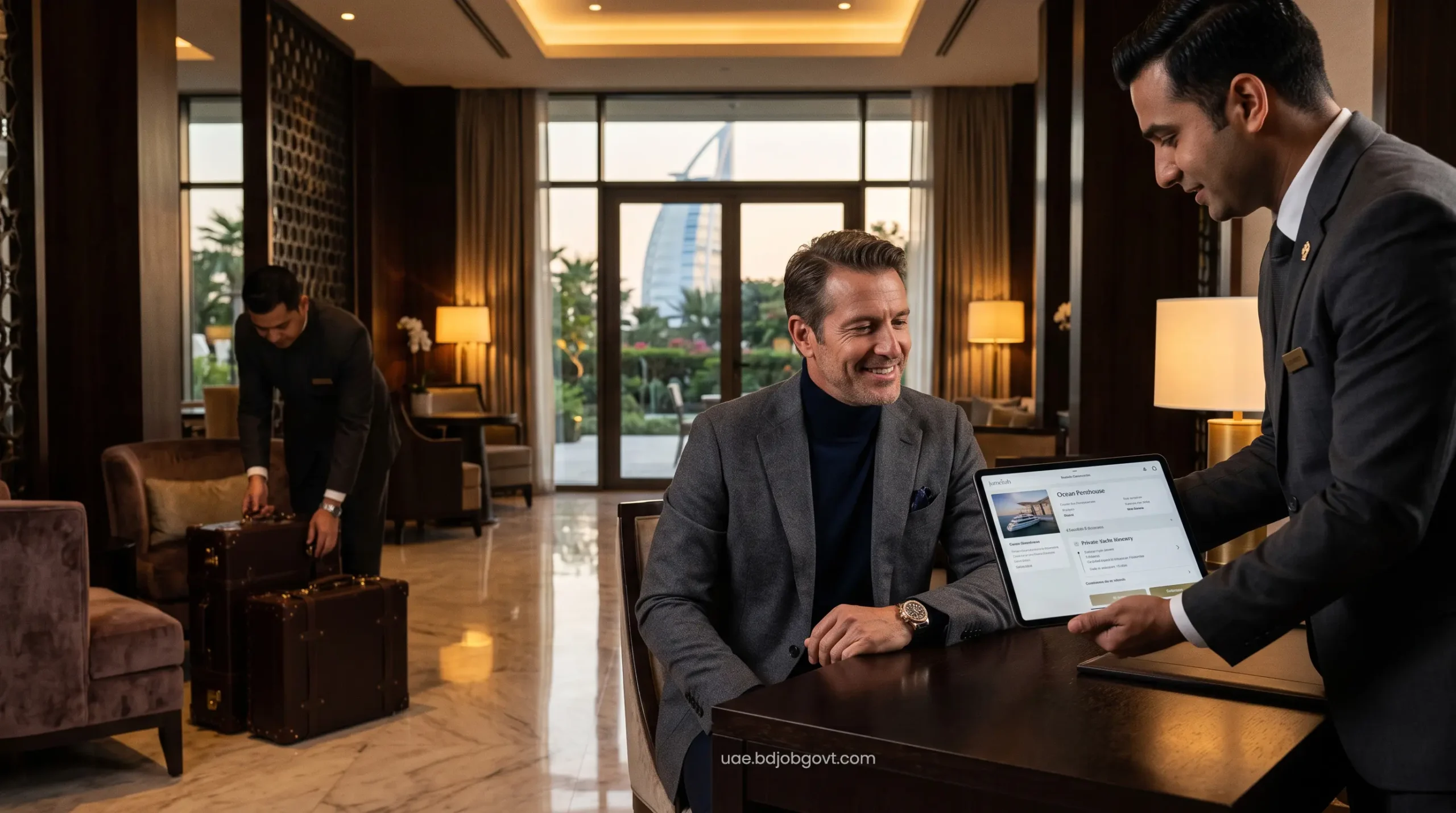 Reserve premium suite for Jumeirah luxury room reservation.